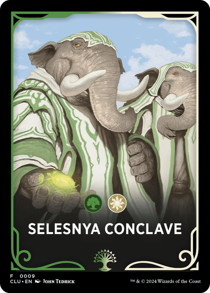 Selesnya Conclave Theme Card [Ravnica: Clue Edition Tokens] 