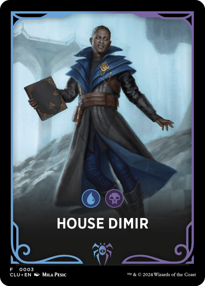 House Dimir Theme Card [Ravnica: Clue Edition Tokens] 