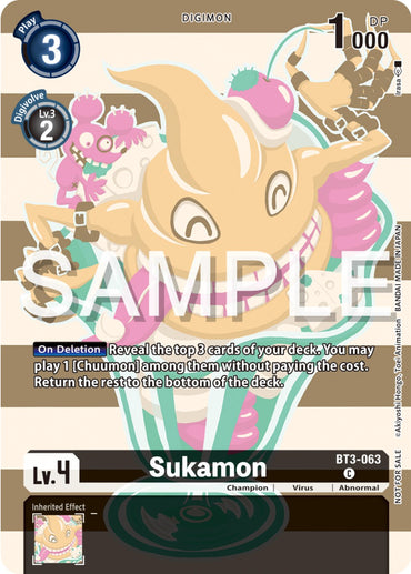 Sukamon [BT3-063] (Digimon Illustration Competition Pack 2023) [Release Special Booster Promos] 