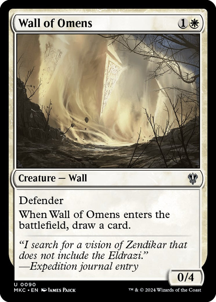 Wall of Omens [Murders at Karlov Manor Commander] 