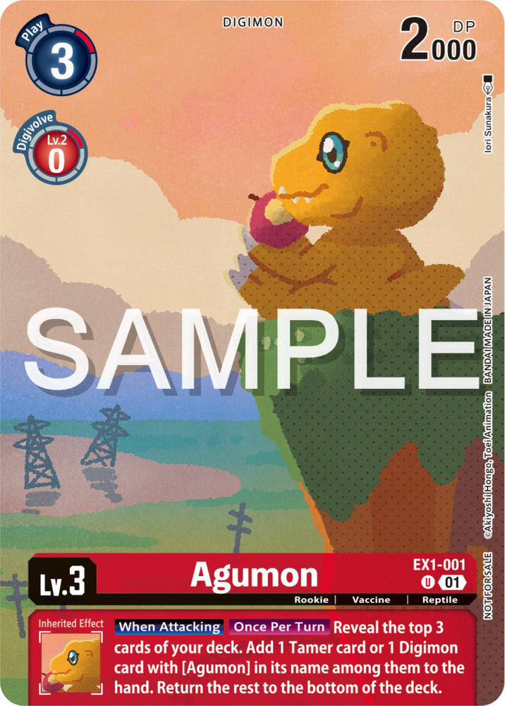 Agumon [EX1-001] (Digimon Illustration Competition Pack 2023) [Classic Collection Promos] 