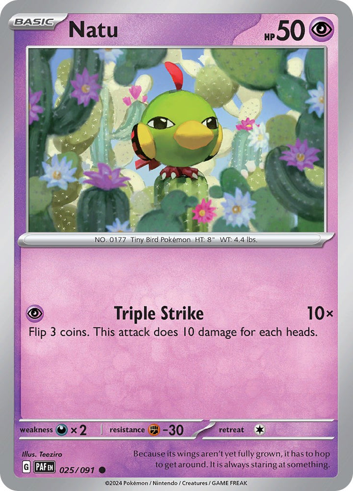 Natu (025/091) [Scarlet &amp; Violet: Paldean Fates] 