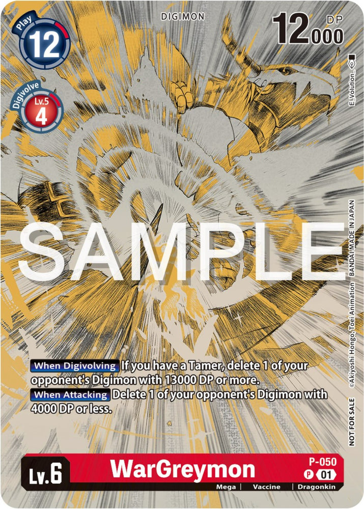 WarGreymon [P-050] (Digimon Illustration Competition Pack 2023) [Promotional Cards] 