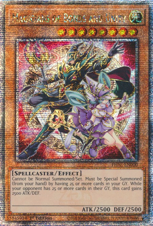 Magicians of Bonds and Unity [PHNI-EN000] Quarter Century Secret Rare 