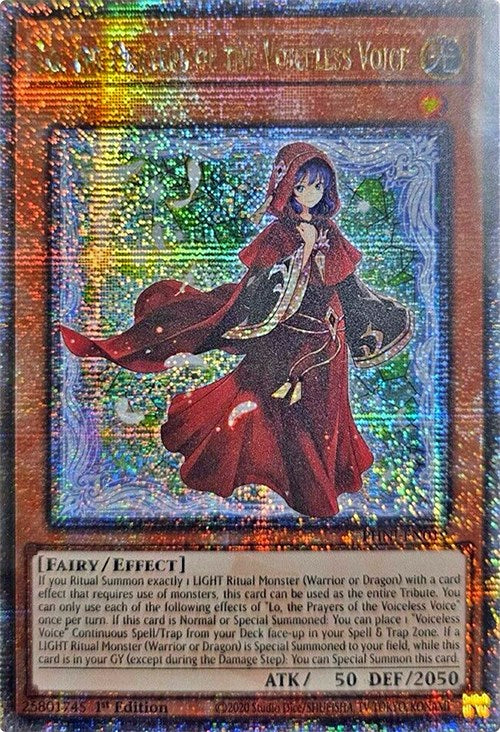 Lo, the Prayers of the Voiceless Voice [PHNI-EN019] Quarter Century Secret Rare 