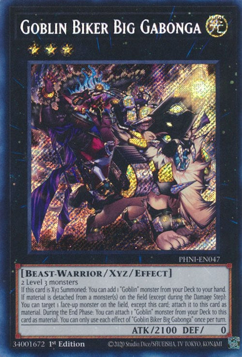 Goblin Biker Big Gabonga [PHNI-EN047] Secret Rare 