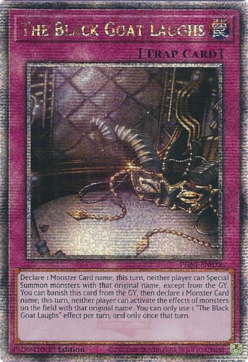 The Black Goat Laughs [PHNI-EN078] Quarter Century Secret Rare 