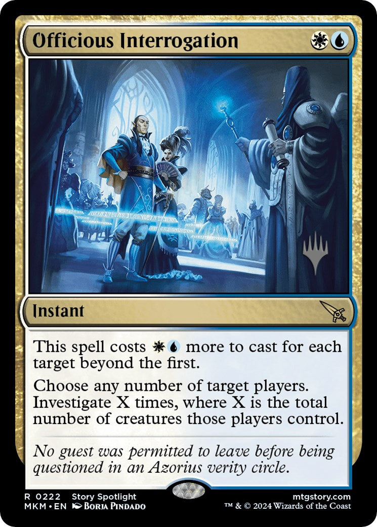 Officious Interrogation (Promo Pack) [Murders at Karlov Manor Promos] 