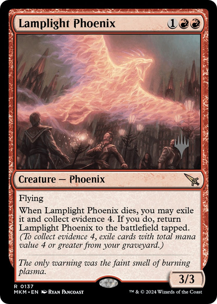 Lamplight Phoenix (Promo Pack) [Murders at Karlov Manor Promos] 