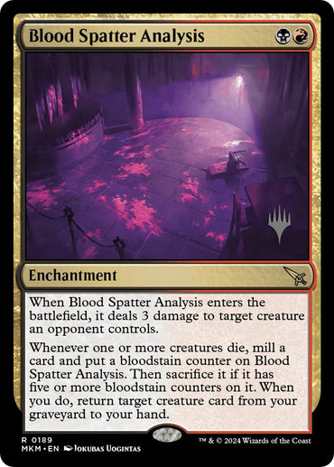 Blood Spatter Analysis (Promo Pack) [Murders at Karlov Manor Promos] 