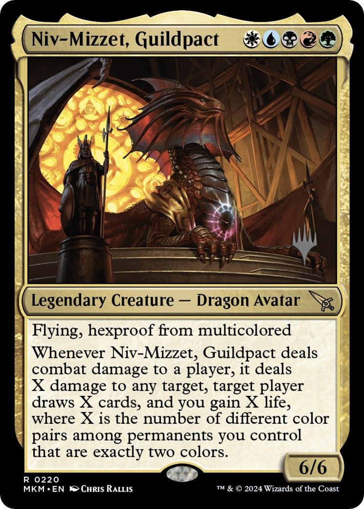 Niv-Mizzet, Guildpact (Promo Pack) [Murders at Karlov Manor Promos] 