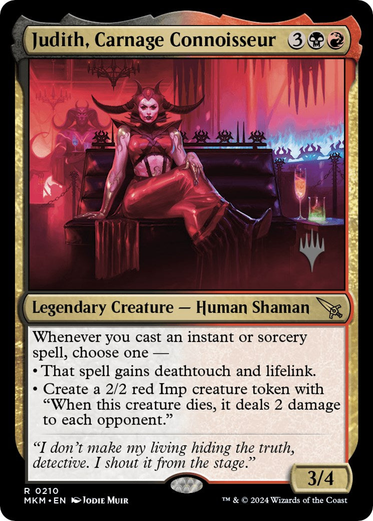 Judith, Carnage Connoisseur (Promo Pack) [Murders at Karlov Manor Promos] 