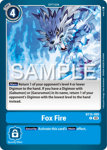 Fox Fire [BT15-090] [Exceed Apocalypse] 