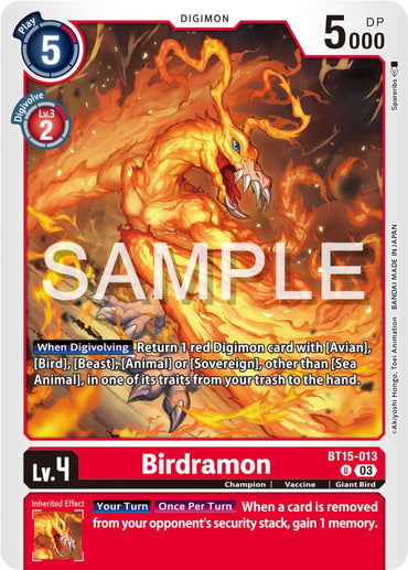 Birdramon [BT15-013] [Exceed Apocalypse] 
