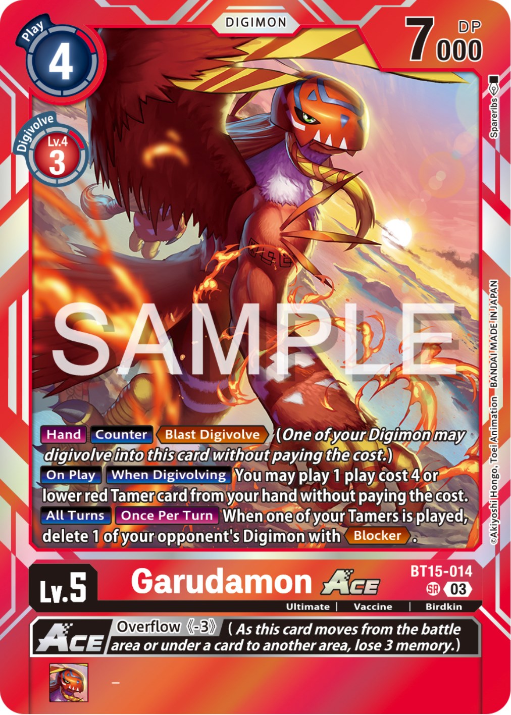 Garudamon Ace [BT15-014] [Exceed Apocalypse] 