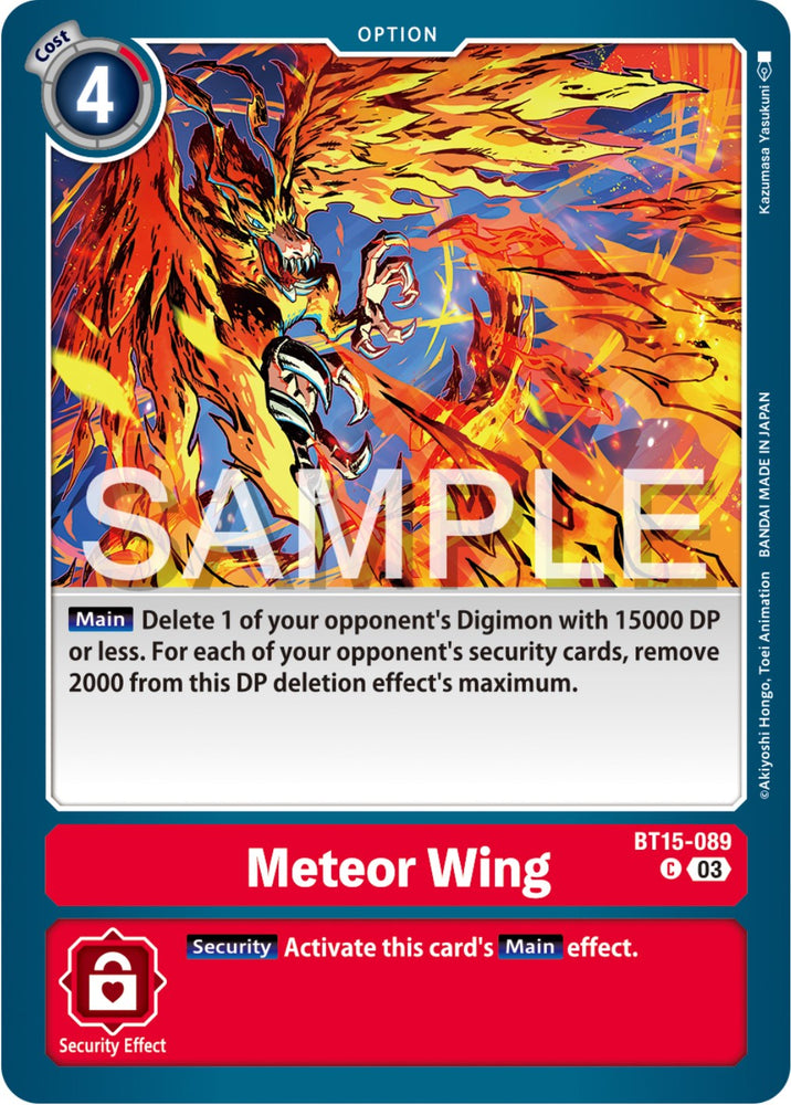 Meteor Wing [BT15-089] [Exceed Apocalypse] 