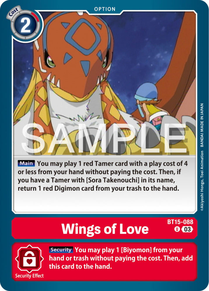 Wings of love [BT15-088] [Exceed Apocalypse] 