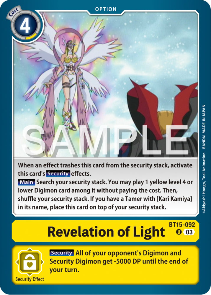 Revelation of Light [BT15-092] [Exceed Apocalypse] 