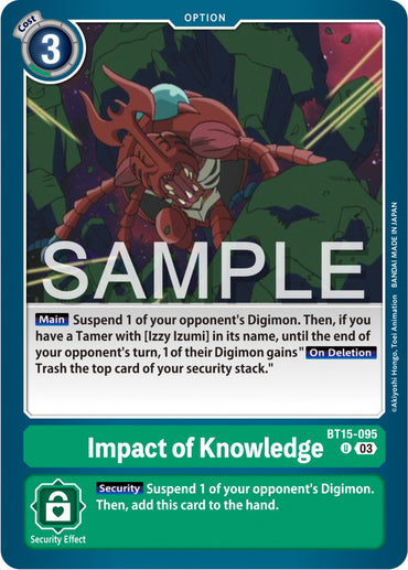 Impact of Knowledge [BT15-095] [Exceed Apocalypse] 