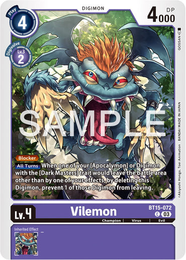 Vilemon [BT15-072] [Exceed Apocalypse] 