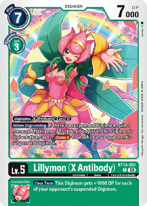 Lillymon (X Antibody) [BT15-051] [Exceed Apocalypse] 