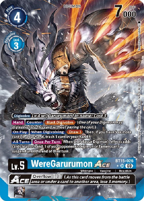 WereGarurumon Ace [BT15-026] (Alternate Art) [Exceed Apocalypse] 