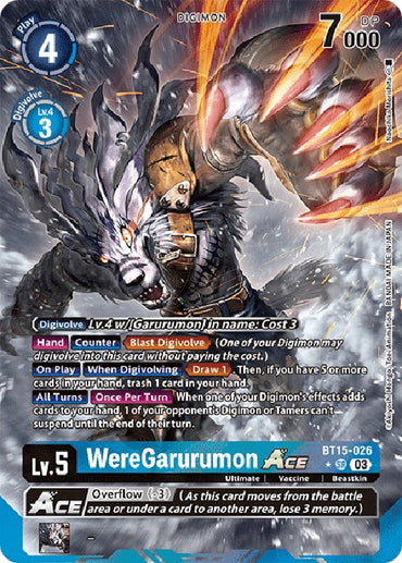 WereGarurumon Ace [BT15-026] (Alternate Art) [Exceed Apocalypse] 