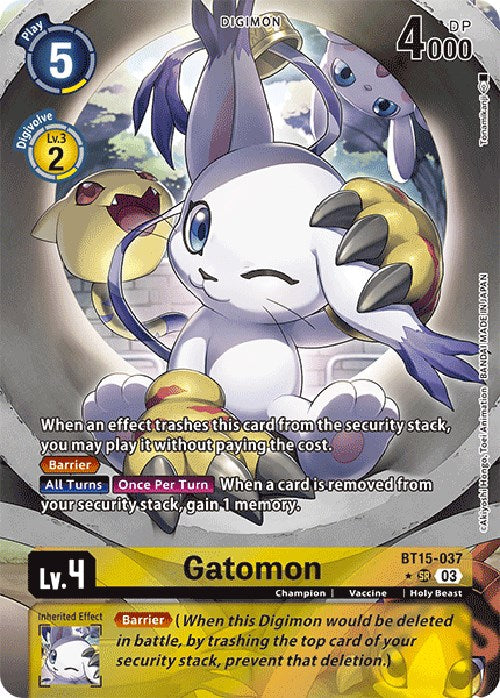 Gatomon [BT15-037] (Alternate Art) [Exceed Apocalypse] 