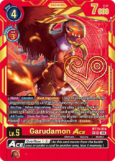 Garudamon Ace (Special Rare) [BT15-014] [Exceed Apocalypse] 