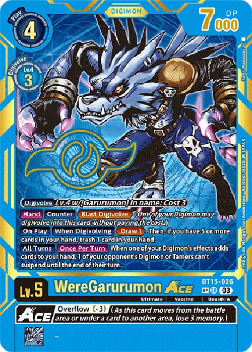 WereGarurumon Ace (Special Rare) [BT15-026] [Exceed Apocalypse] 