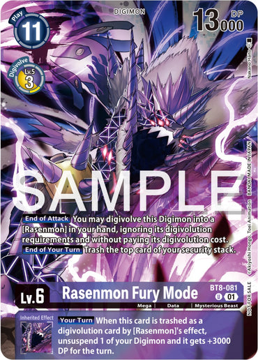 Rasenmon Fury Mode [BT8-081] (Official Tournament Pack Vol.12) [New Awakening Promos] 