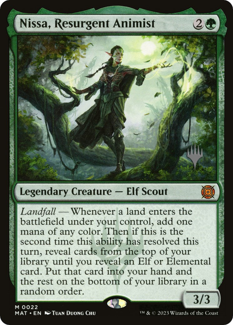 Nissa, Resurgent Animist (Promo Pack) [Murders at Karlov Manor Promos] 