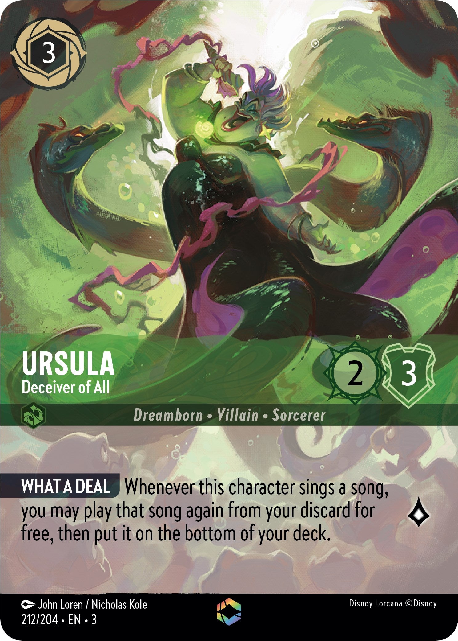 Ursula - Deceiver of All (Enchanted) (212/204) [Into the Inklands] 