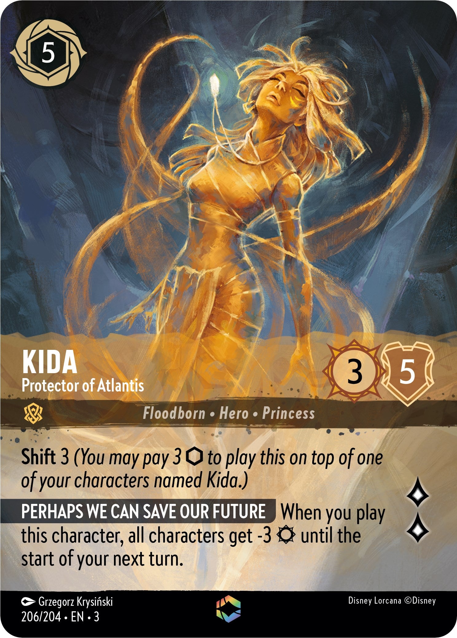 Kida - Protector of Atlantis (Enchanted) (206/204) [Into the Inklands] 