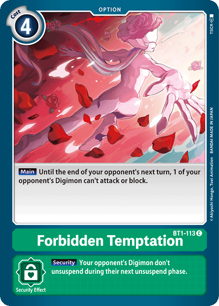 Forbidden Temptation [BT1-113] [Release Special Booster Ver.1.0] 