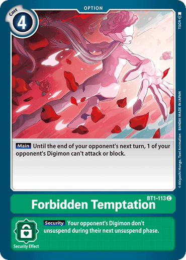 Forbidden Temptation [BT1-113] [Release Special Booster Ver.1.0] 