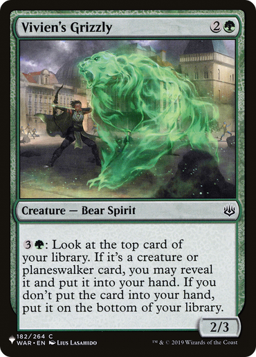 Vivien's Grizzly [The List Reprints] 