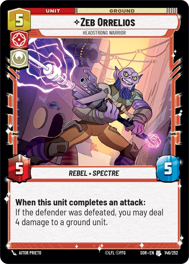 Zeb Orrelios - Headstrong Warrior (146/252) [Spark of Rebellion] 