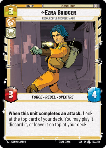 Ezra Bridger - Resourceful Troublemaker (192/252) [Spark of Rebellion] 