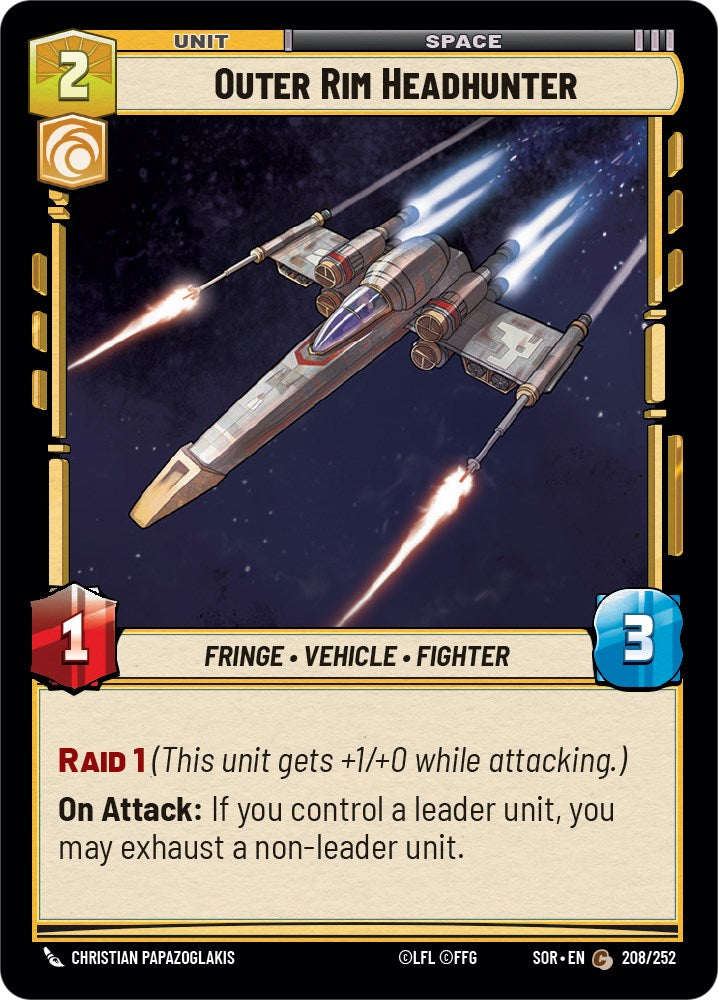 Outer Rim Headhunter (208/252) [Spark of Rebellion] 