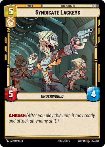 Syndicate Lackeys (213/252) [Spark of Rebellion] 