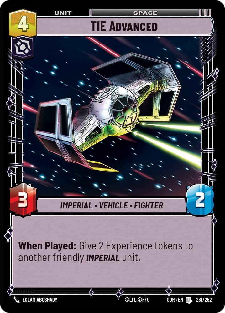 TIE Advanced (231/252) [Spark of Rebellion] 