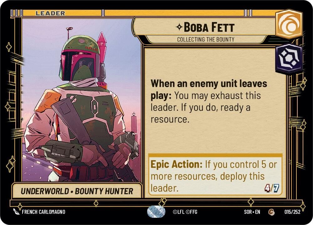 Boba Fett - Collecting the Bounty (015/252) [Spark of Rebellion] 