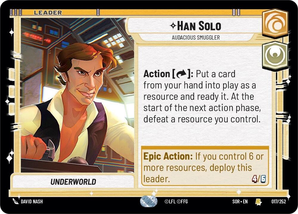 Han Solo - Audacious Smuggler (017/252) [Spark of Rebellion] 
