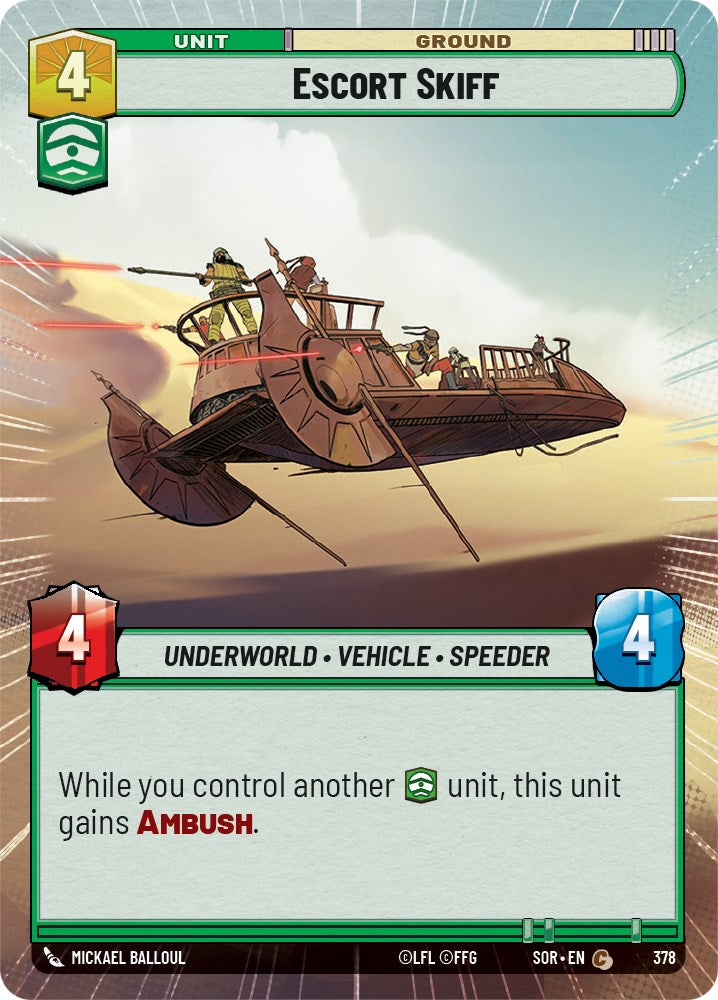 Escort Skiff (Hyperspace) (378) [Spark of Rebellion] 