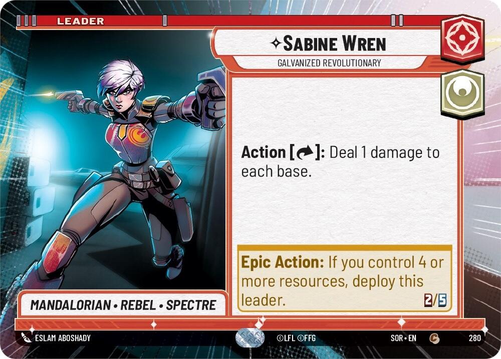 Sabine Wren - Galvanized Revolutionary (Hyperspace) (280) [Spark of Rebellion] 