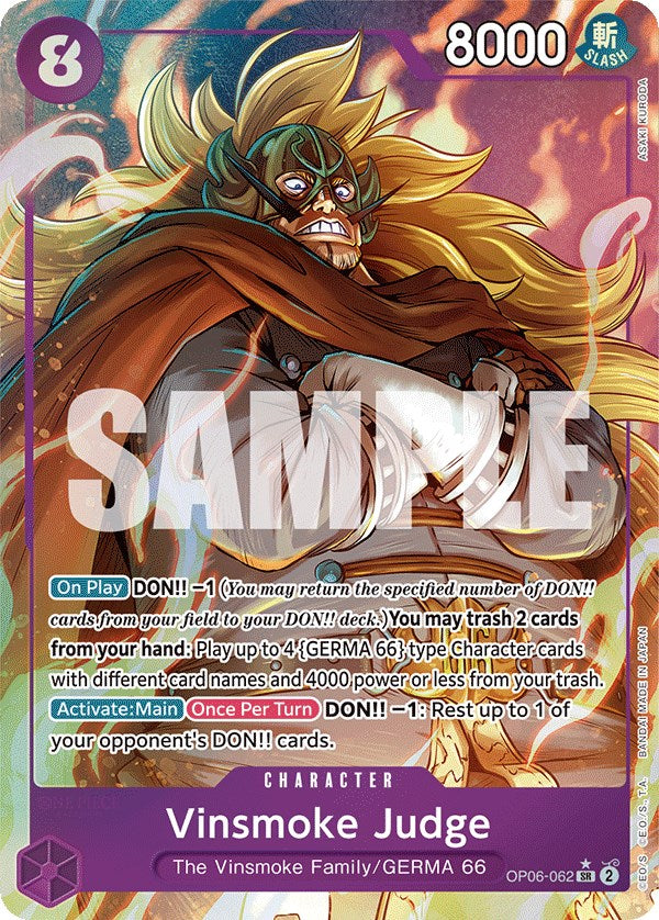 Vinsmoke Judge (Alternate Art) [Wings of the Captain] 