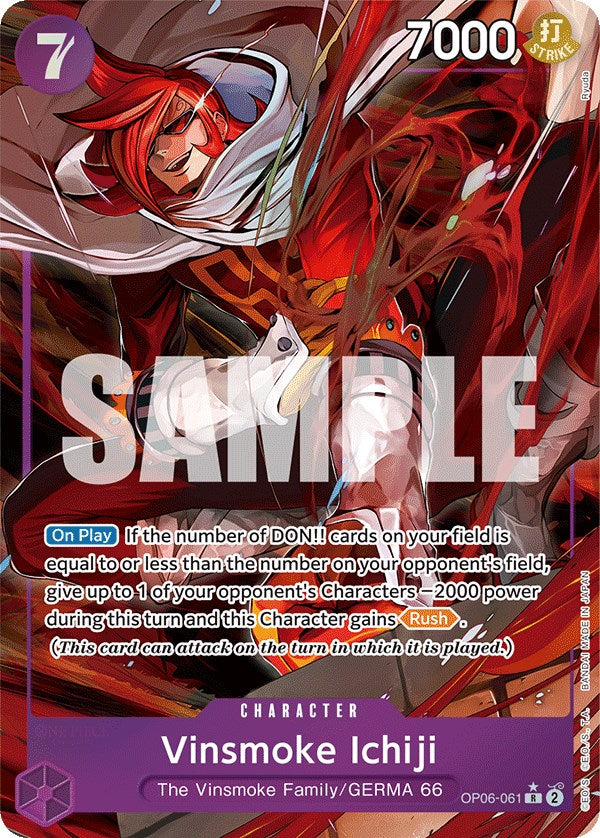 Vinsmoke Ichiji (Alternate Art) [Wings of the Captain] 