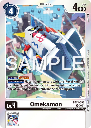 Omekamon [BT13-093] (Event Pack 6) [Versus Royal Knights Promos] 