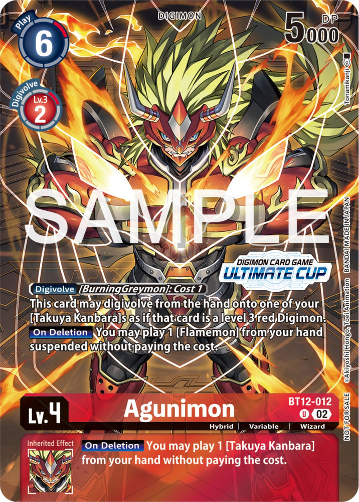 Agunimon [BT12-012] (Ultimate Cup 2024) [Across Time Promos] 